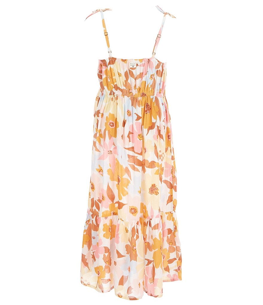 Poppies And Roses Big Girls 7-16 Cold-Shoulder Floral Maxi Dress