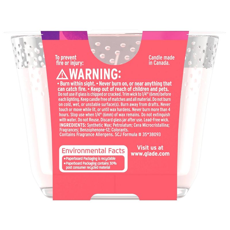 Glade Rose & Bloom 3-Wick Candle - 6.8oz