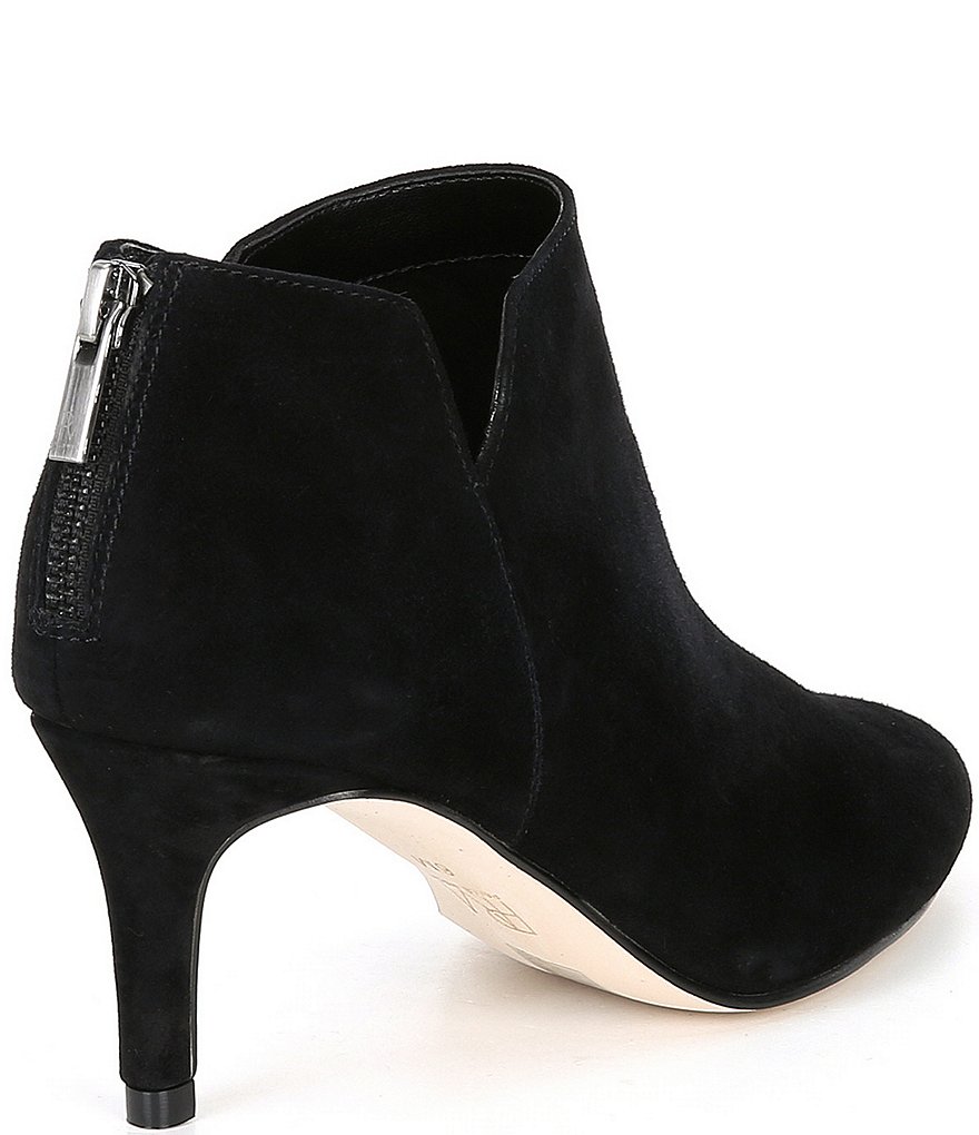 Pelle Moda Yale Suede Back-Zip Ankle Booties