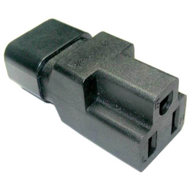 conntek 30130 male plug adapter iec c14 to u.s. 3 pin female connector