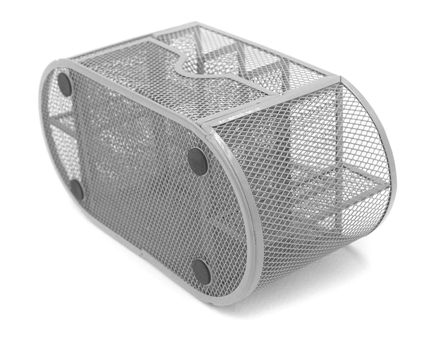 EasyPAG Mesh Office Desk Accessories Organizer 9 Components with Drawer, Silver