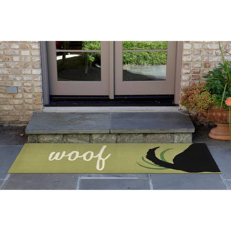 Frontporch Indoor/Outdoor Woof Rug 24"X36" Green - Liora Manne