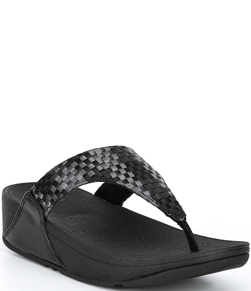 FitFlop Lulu Silky Weave Toe Post Sandals