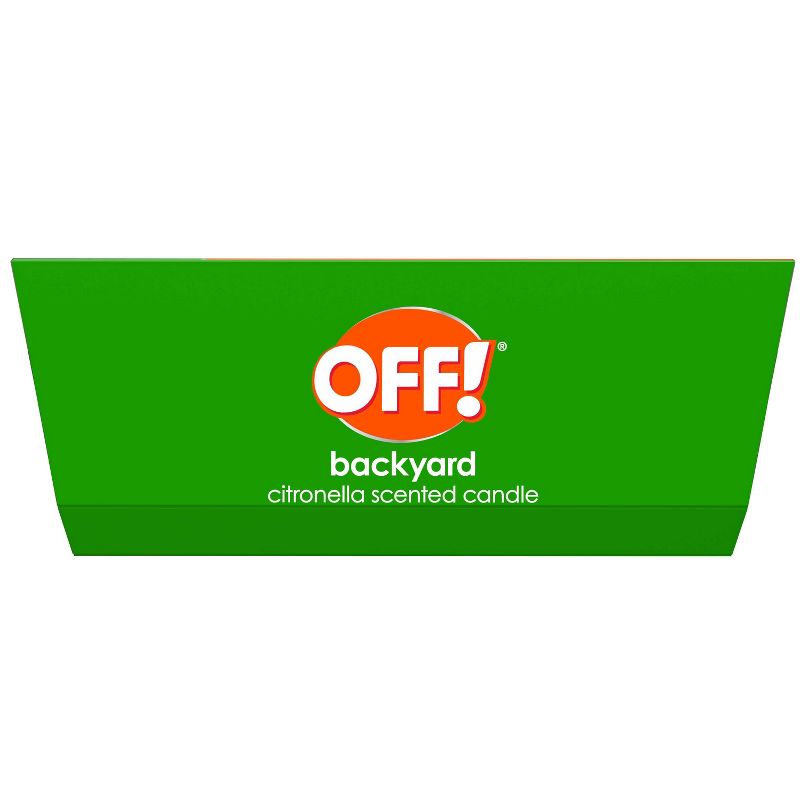 OFF! 2ct 8oz Backyard Citronella Scented Candle