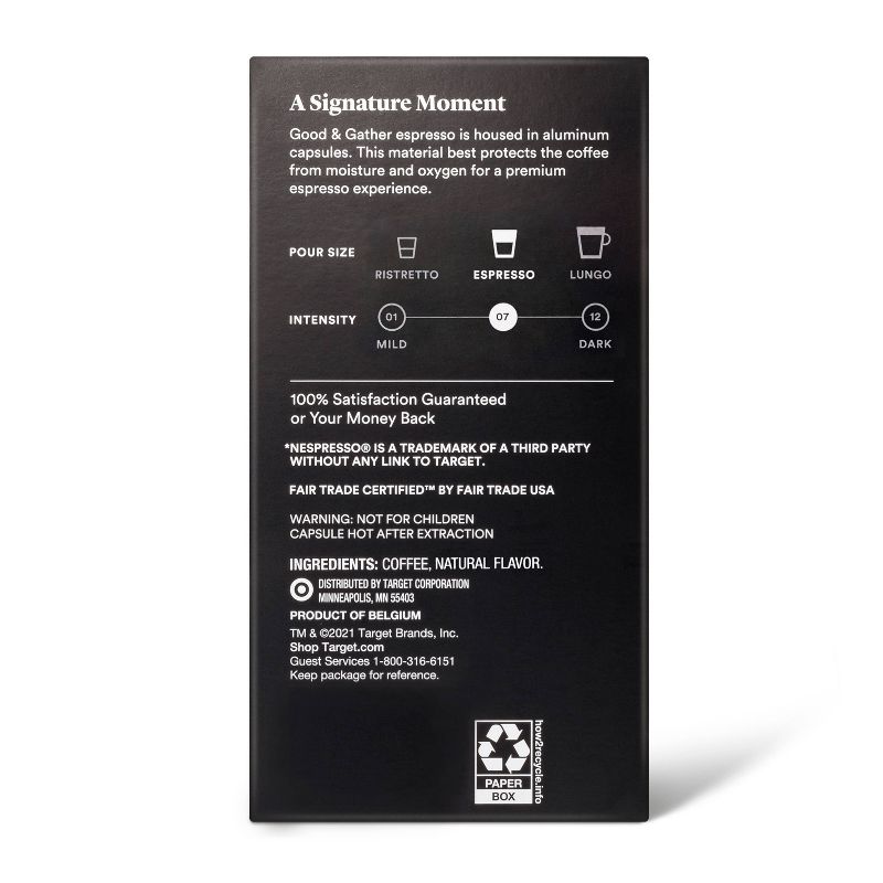 Signature Naturally Flavored Vanilla Espresso Pods Espresso Roast Coffee - 10ct - Good & Gather™