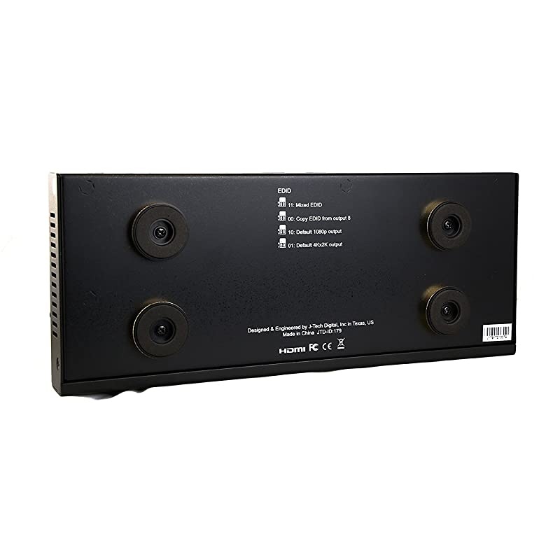 JTD4KSP0108 Premium Quality Ultra HD 4K 60HZ 1x8 HDMI Splitter High Resolutions Up To 4Kx2K 36Bit Deep Color