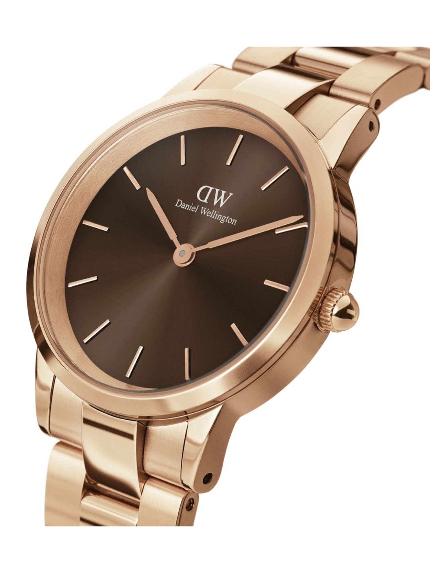Daniel Wellington Iconic Unisex Brown Round Dial Analog Watch - DW00100461K