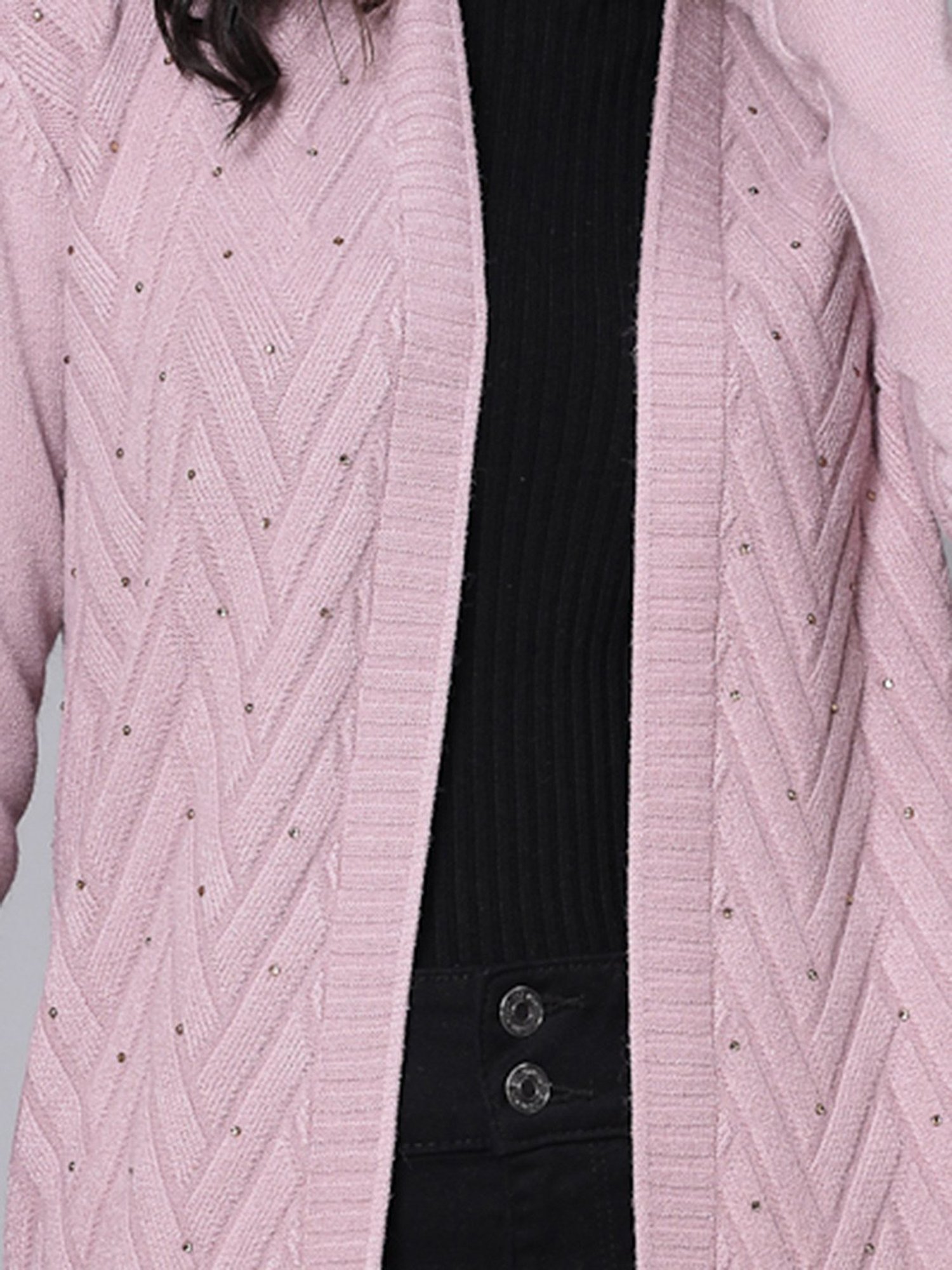 Mafadeny Mauve Long Shrug