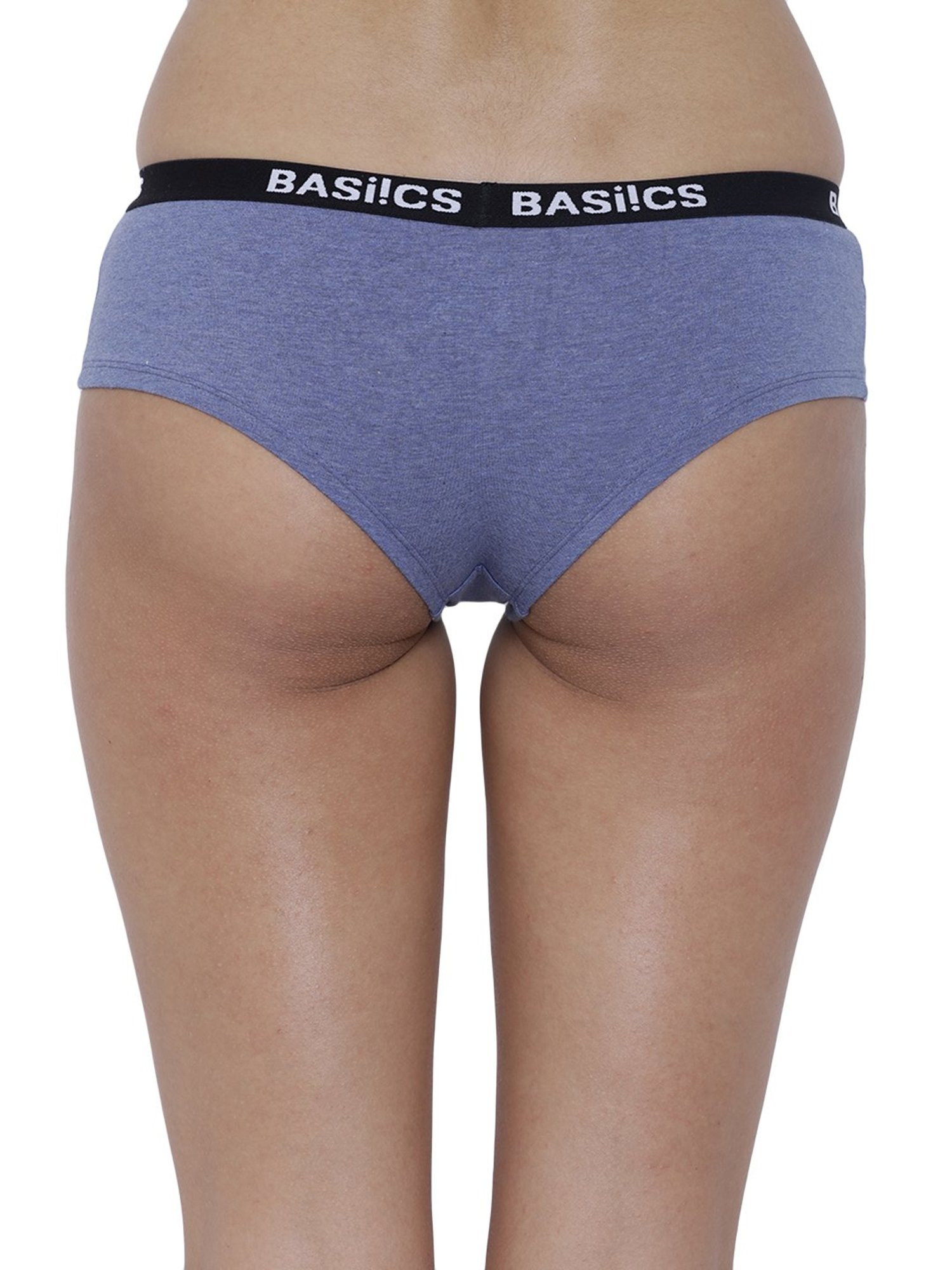 BASIICS by La Intimo Blue Melange Bikini Panty
