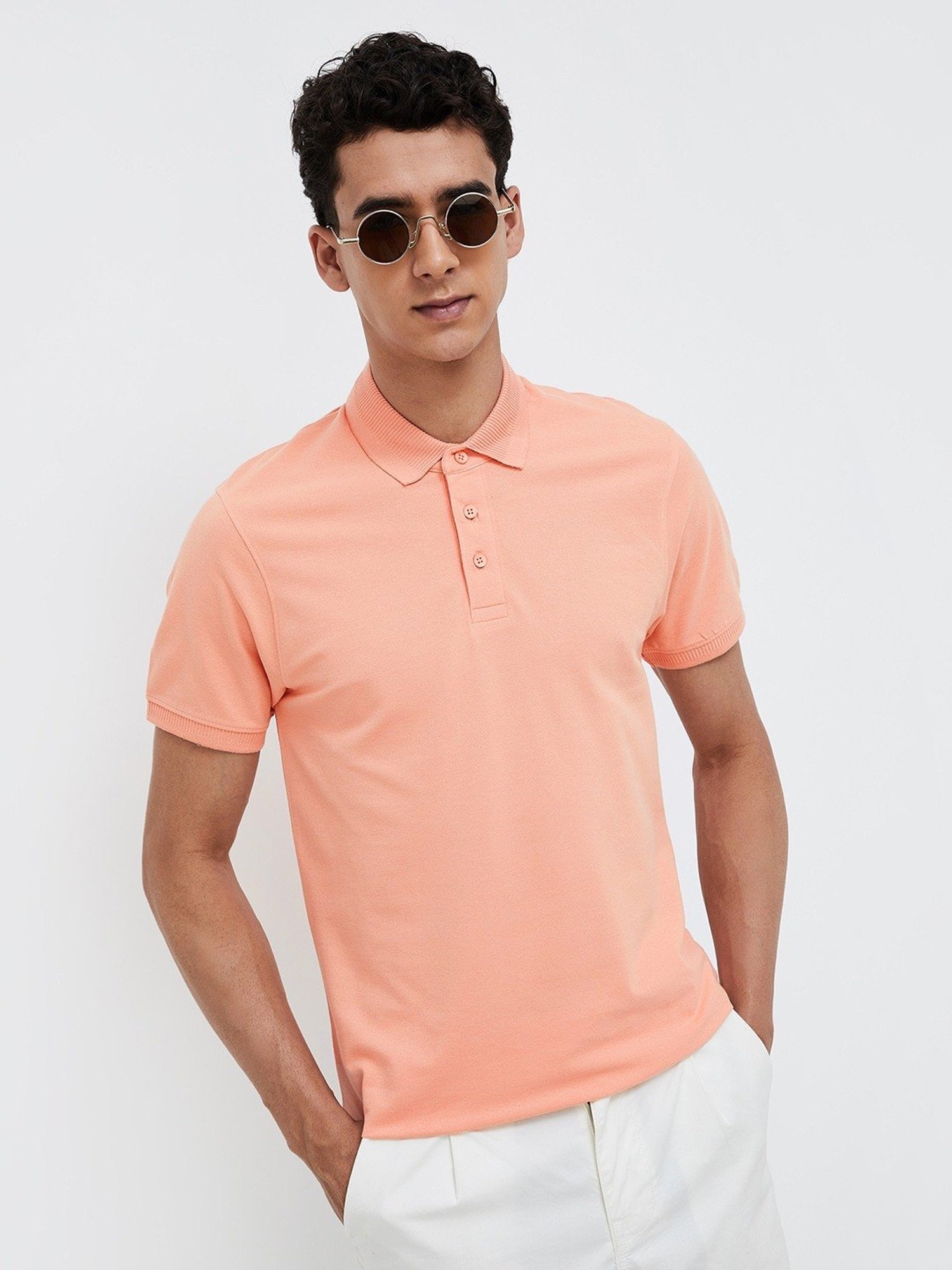 Forca Peach Regular Fit T-Shirt