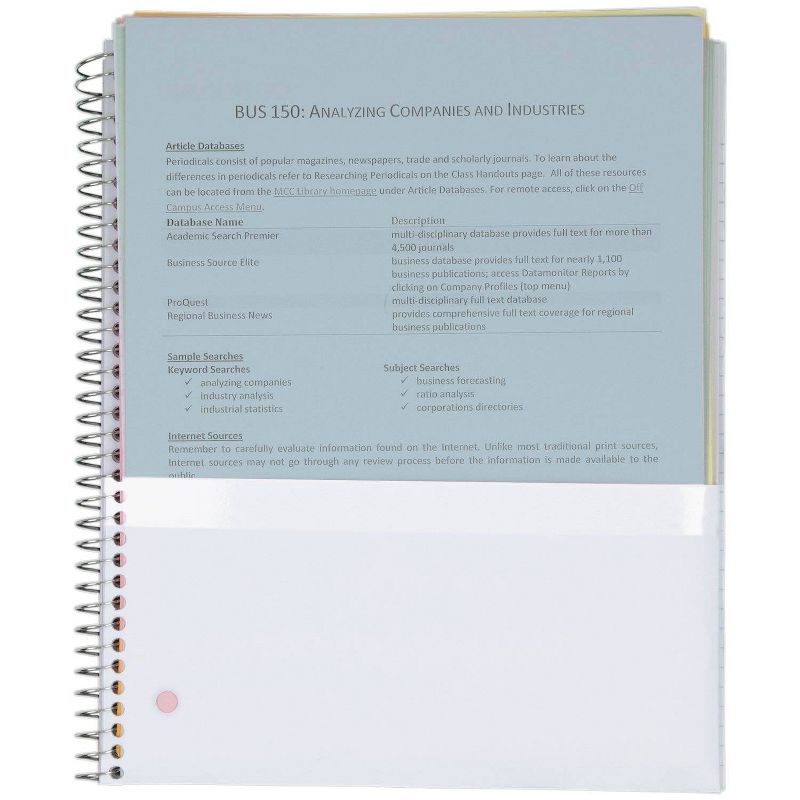 Spiral Notebook 1 Subject College Ruled Sports Baseball - Five Star