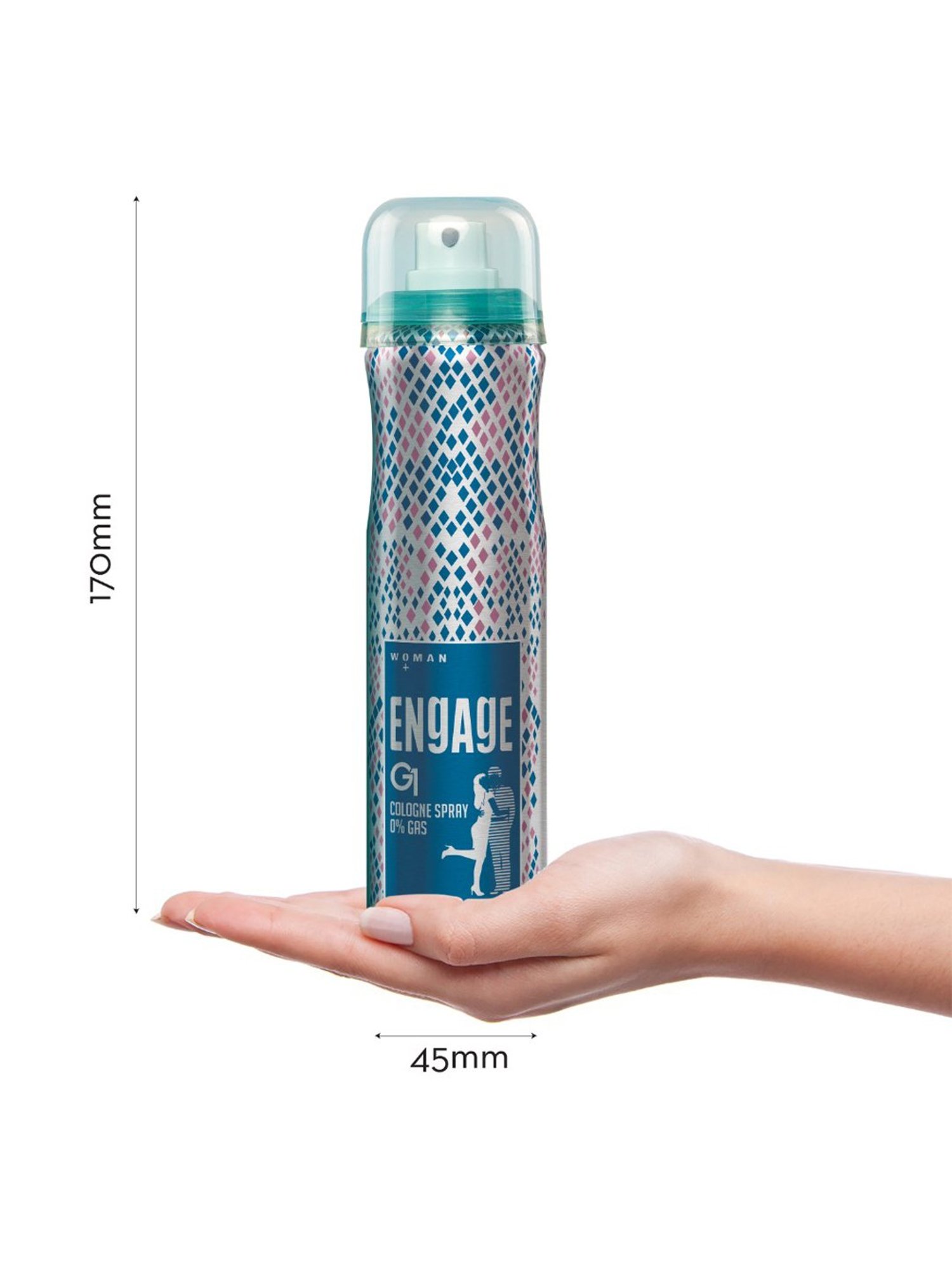 Engage G1 0% Gas Cologne Spray for Women - 165 ml