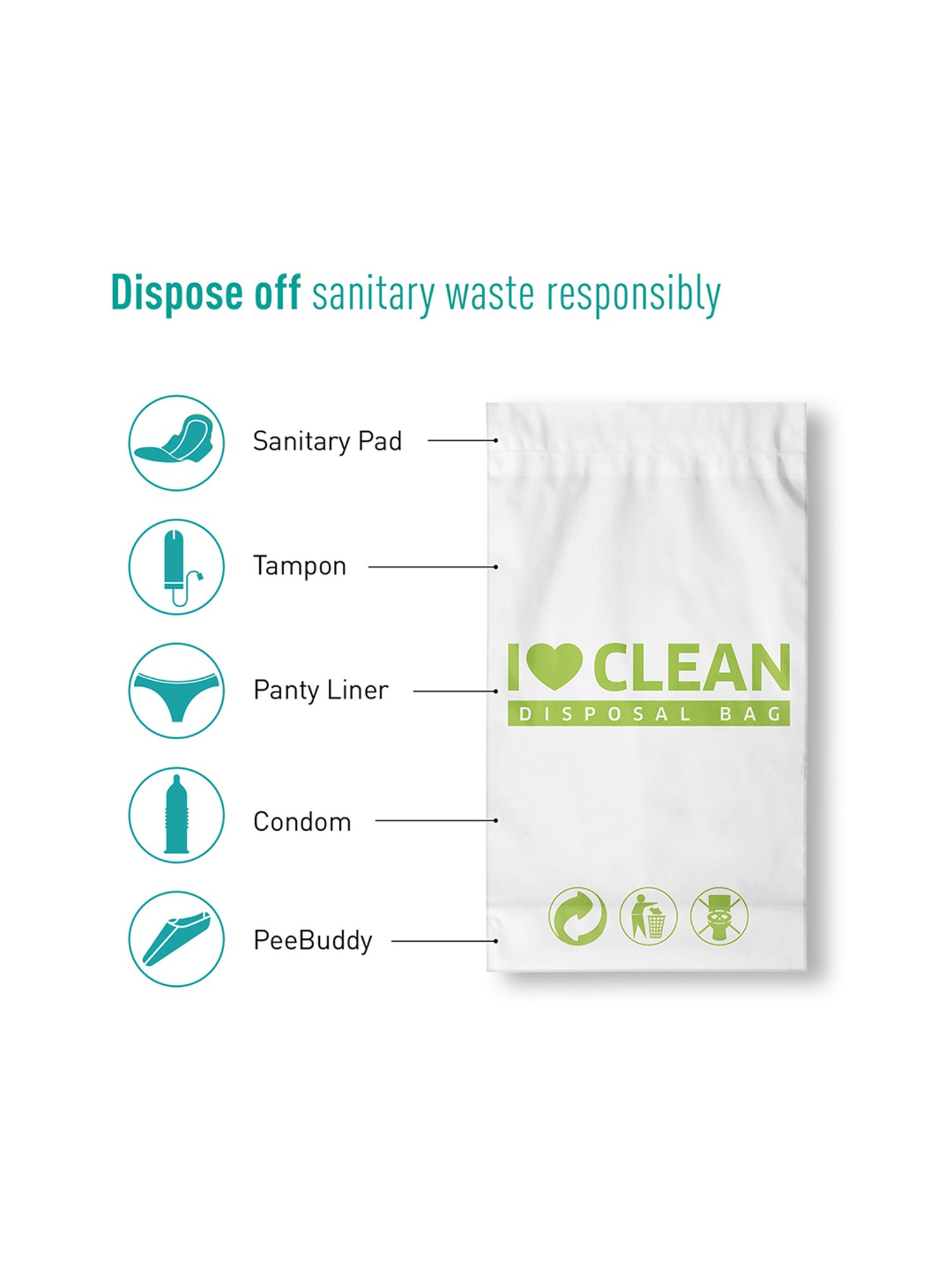 Sirona Sanitary Disposal Bags - 15 Bags