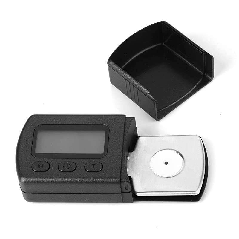 Turntable Stylus Force Scale Gauge 0.01g LP Stylus Gauge with LCD Backlight, Tracking Force Pressure Gauge/Scale for Tonearm Phono Cartridge Black