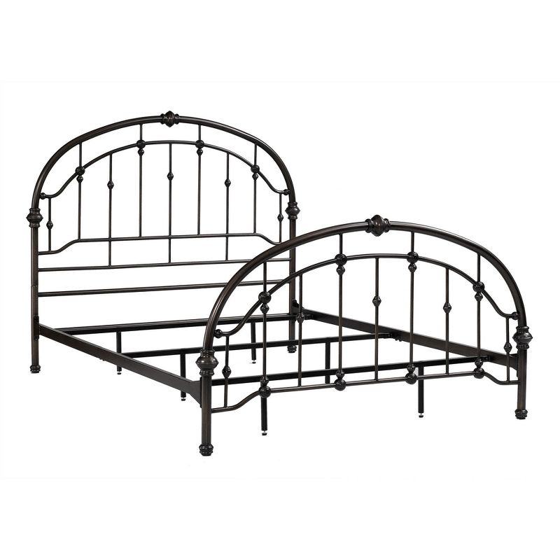 Antique Iron Metal Bed (Queen) - Pewter - Dorel Living