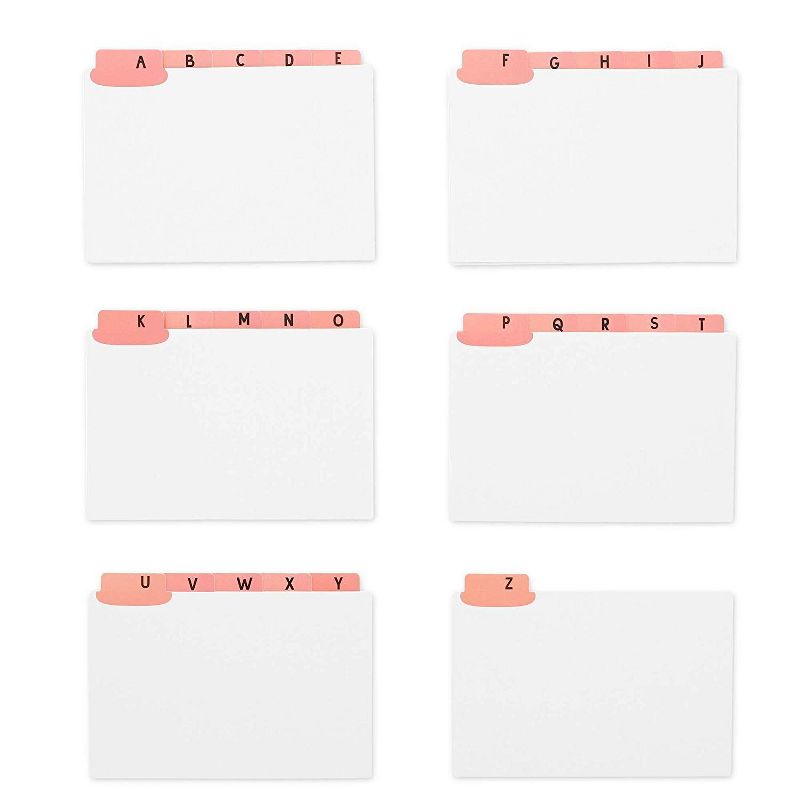 6pk 100 per pack 4" x 6" Blank Index Cards Primary Assorted Colors - Top Notch Teacher Products