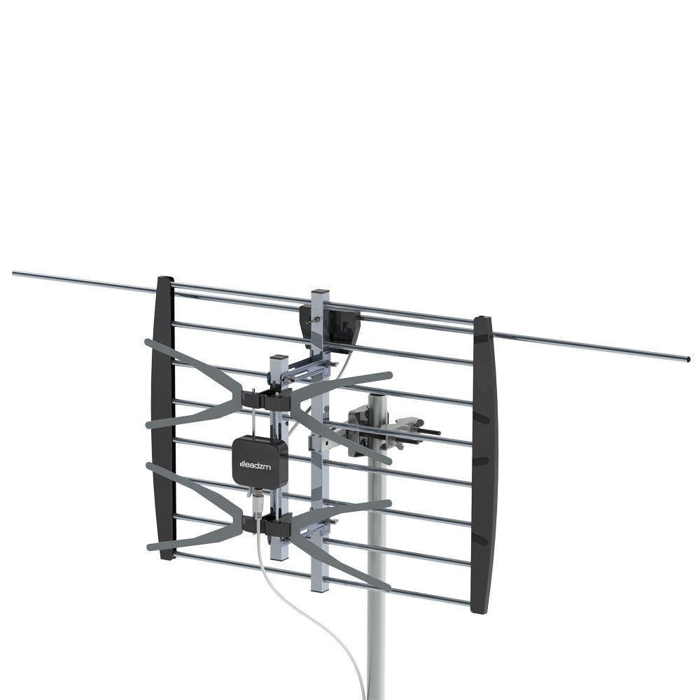 140 Miles Outdoor Antenna Digital Amplified 2 Grids/Wire with Amplifier Coaxial Cable and Black Stand 10m 10 m Wire New Arrival