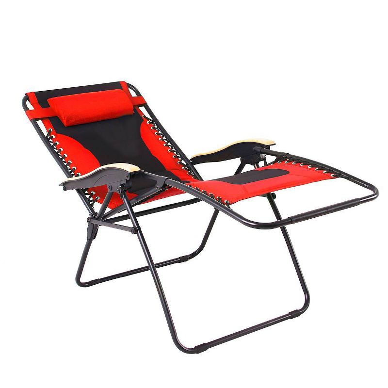 Oversize Padded Zero Gravity Lounge Chair - Red - Captiva Designs