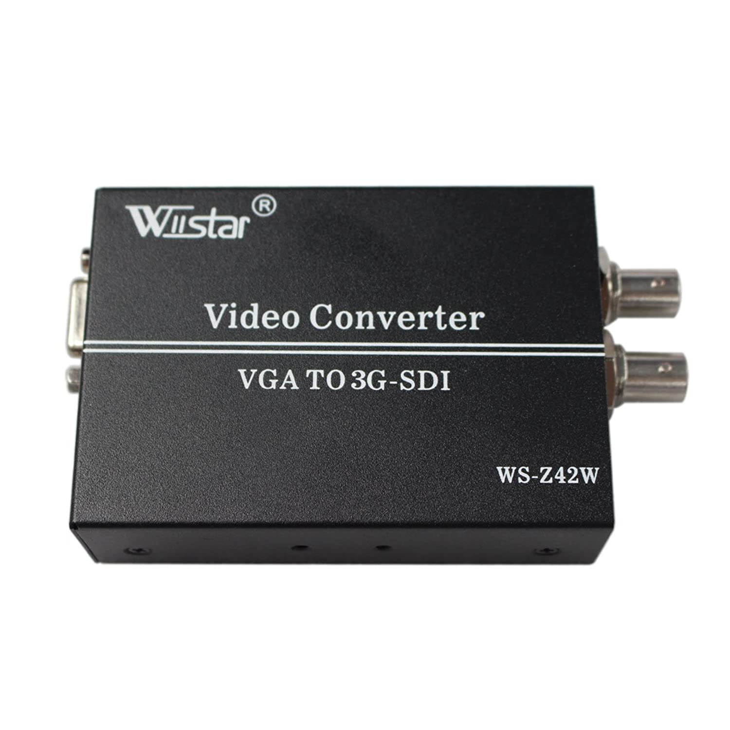 Wiistar VGA+Audio to HD SD 3G SDI Converter for PC SDI Monitor