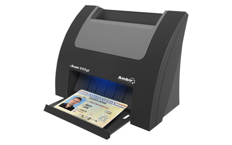 Ambir nScan 690gt Duplex ID Card Scanner w/AmbirScan for athenahealth - Duplex Scanning