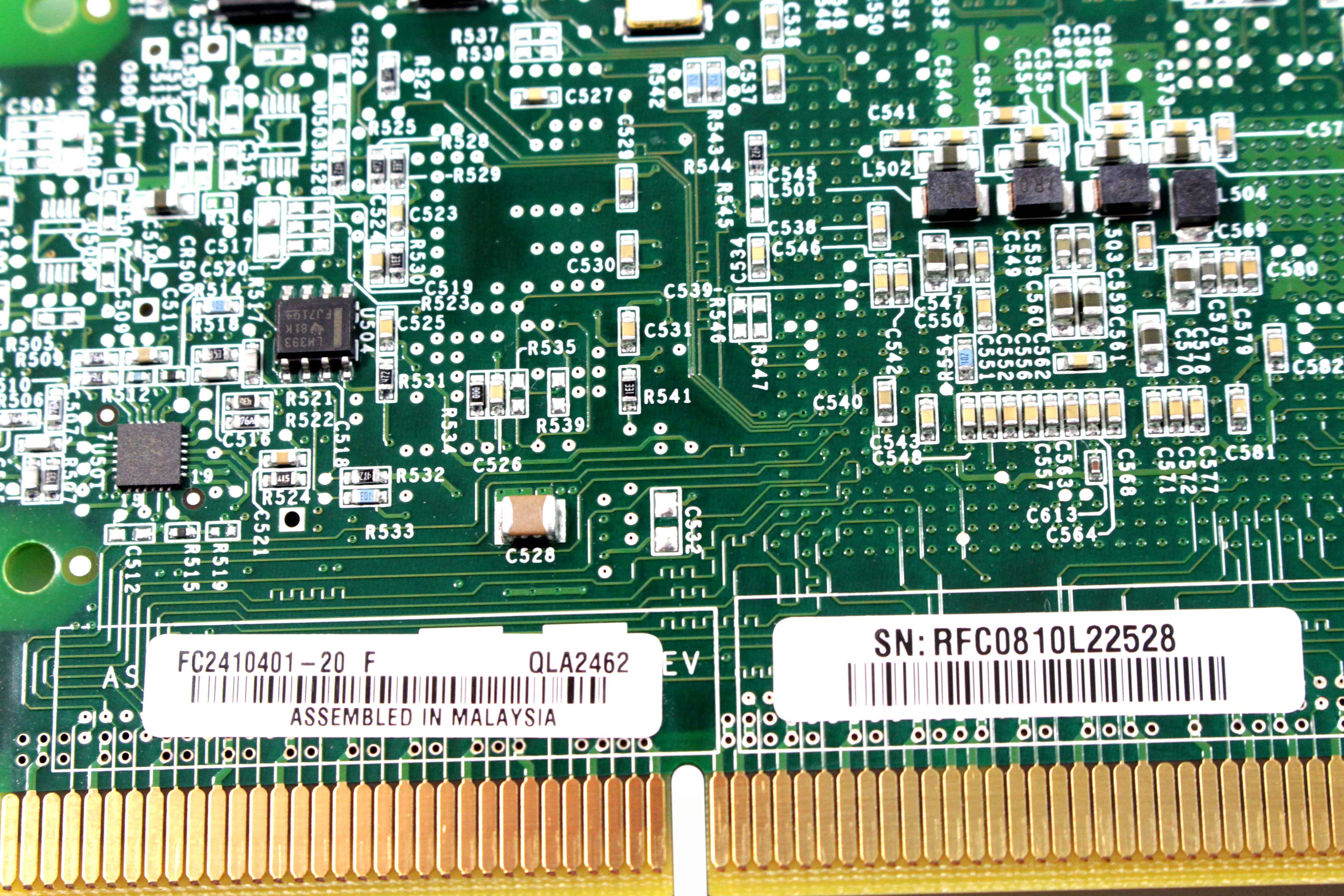 QLogic QLA2462 FTLF8524E2KNL 4Gbps Dual-Port PCIe Fiber Channel Card PX2510401 J6K9F