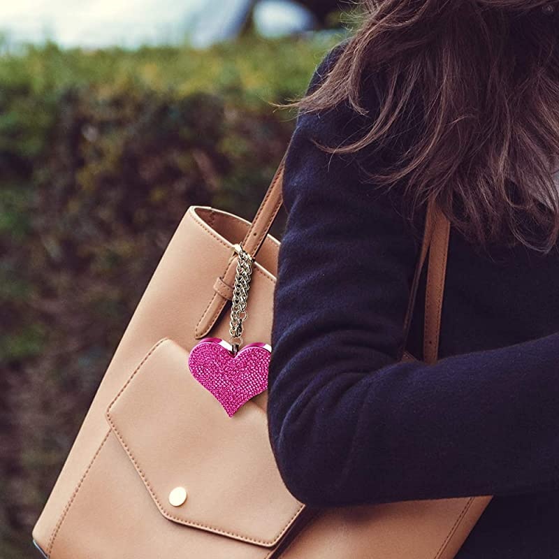 Heartbeat Keychain Alarm for Women 130dB Siren Personal Defense Alarm Pink