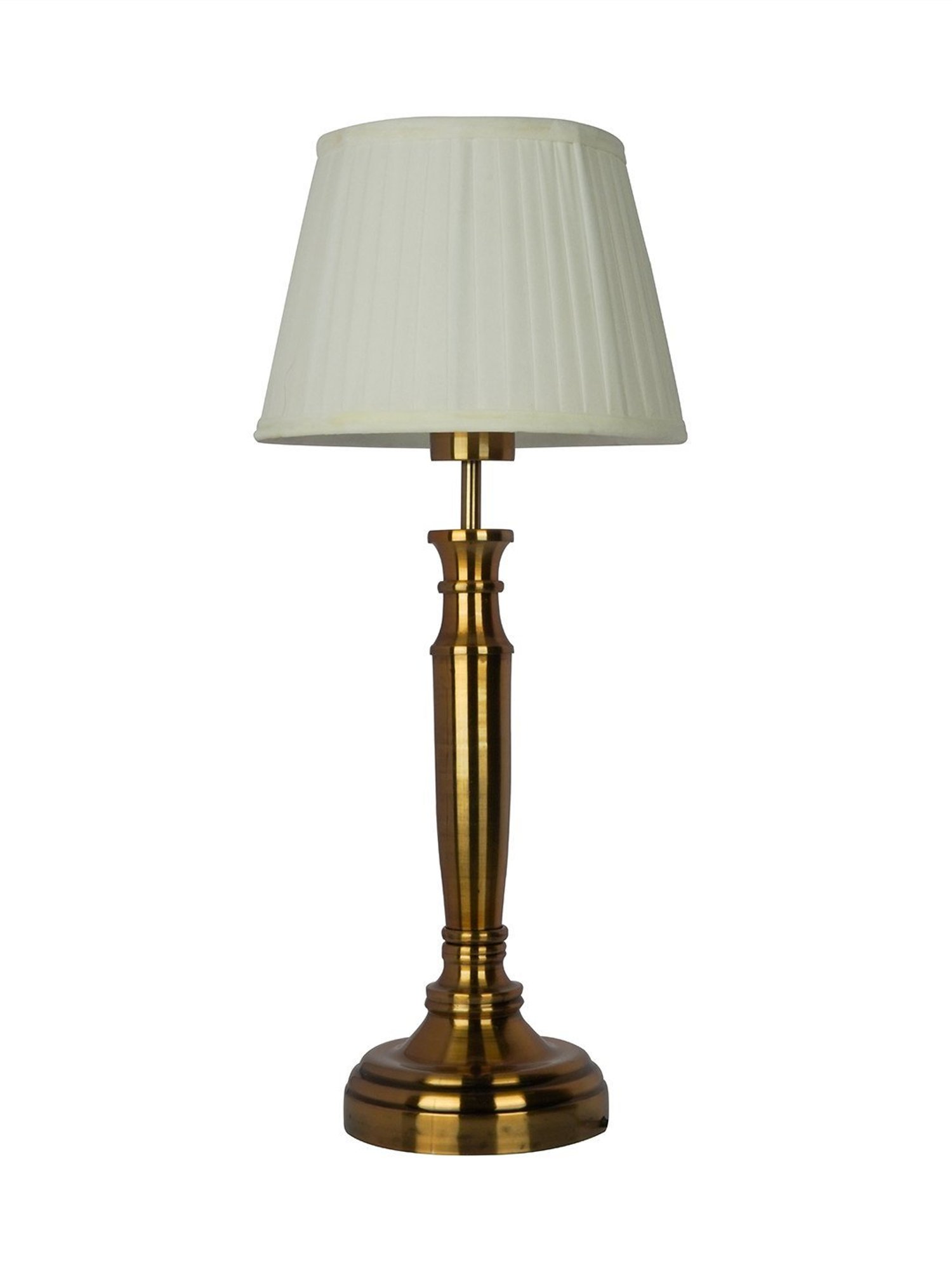 FOS LIGHTING Transitional Hand-Carved Gold Mild Steel Table Lamp