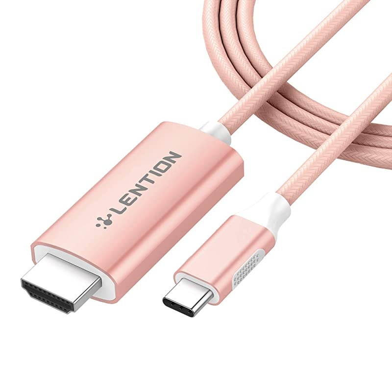 6FT USB C to HDMI 20 Cable Adapter 4K60Hz Compatible 20202016 MacBook Pro 131516 New iPad ProMac AirSurface Chromebook Samsung S20S10S9S8PlusNote More CBCU707 Rose Gold