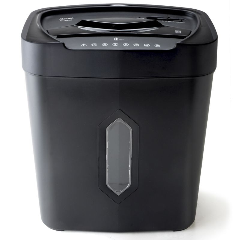 Aurora AU1010MA High-Security 10-Sheet Micro-Cut Paper, Credit Card Shredder, 5.2-Gals Basket with Easy Lifting Handle