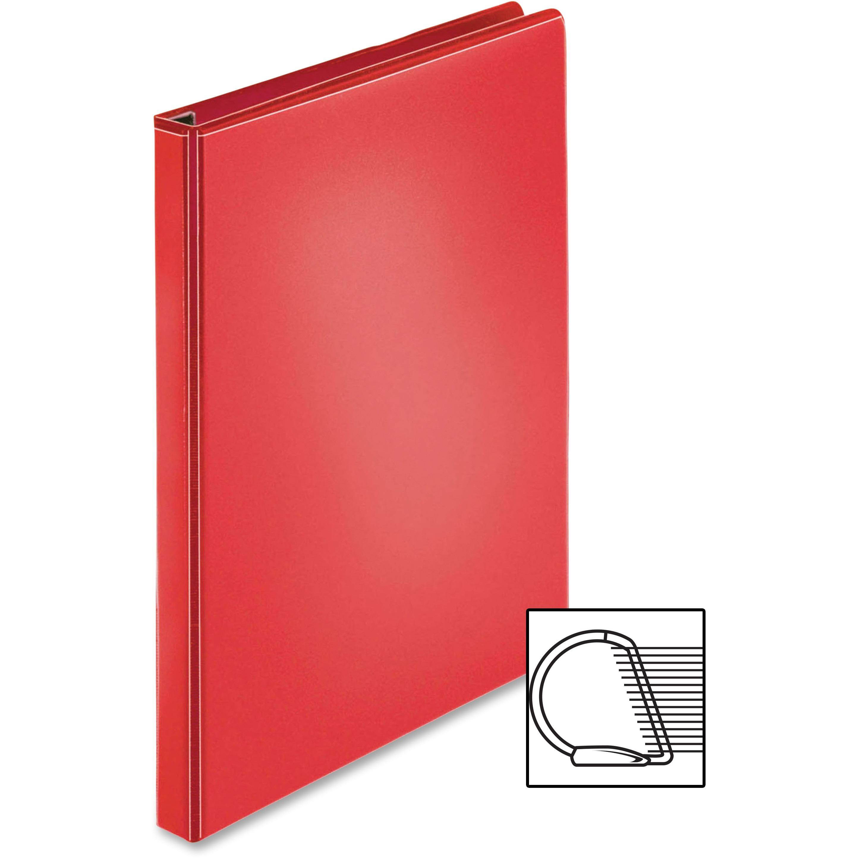Sparco D-Ring View Binder 1" Capacity 11"x8-1/2" Red 26979
