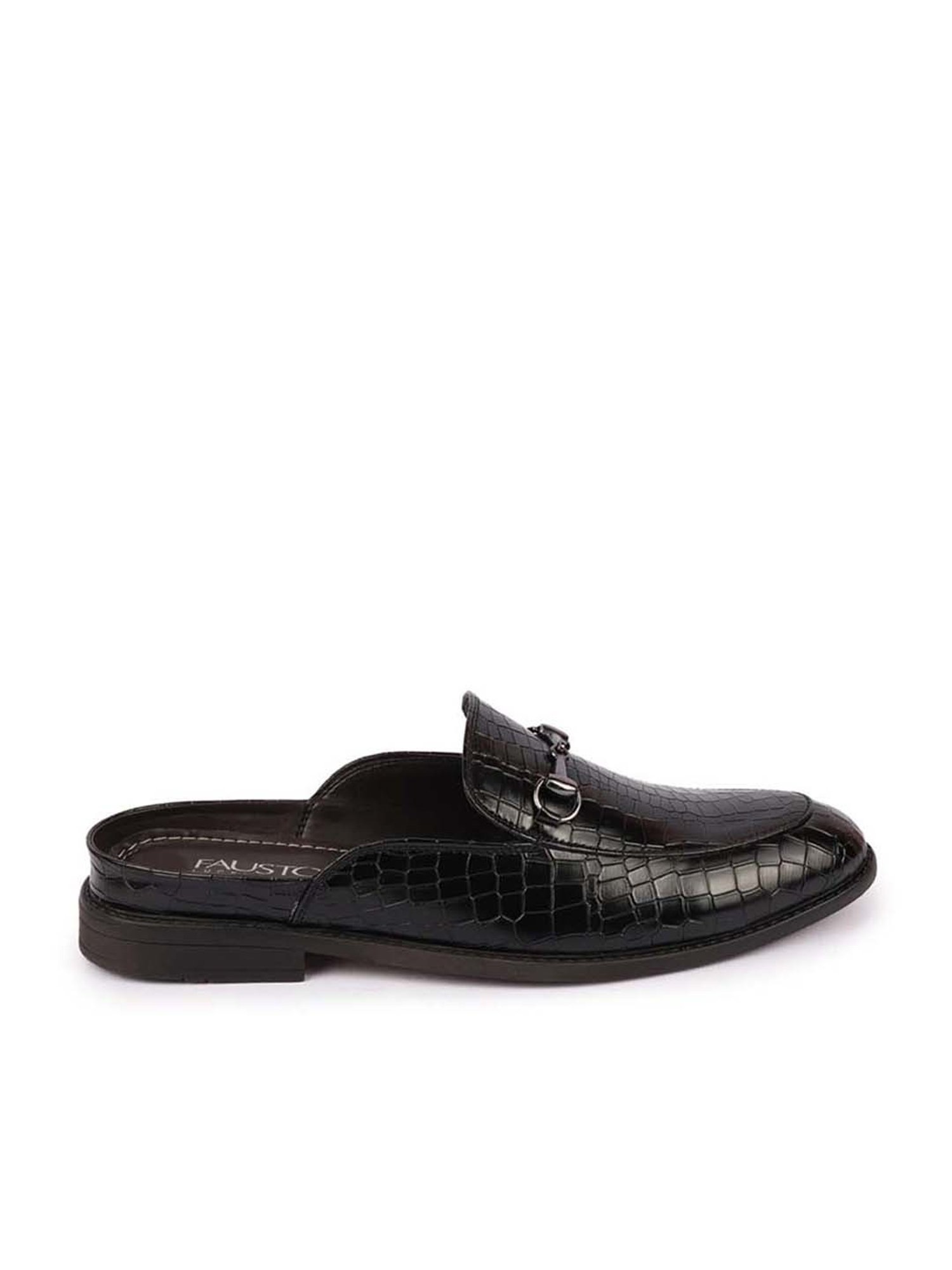 Fausto Men's Black Mule Shoes