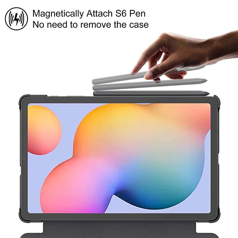 Samsung Galaxy Tab S6 Lite 104 Case 2020 Shockproof Protective Smart Folio Case PC Hard Back Cover with Auto WakeSleep for SMP610P615 Samsung Tab S6 Lite 104 inch 2020