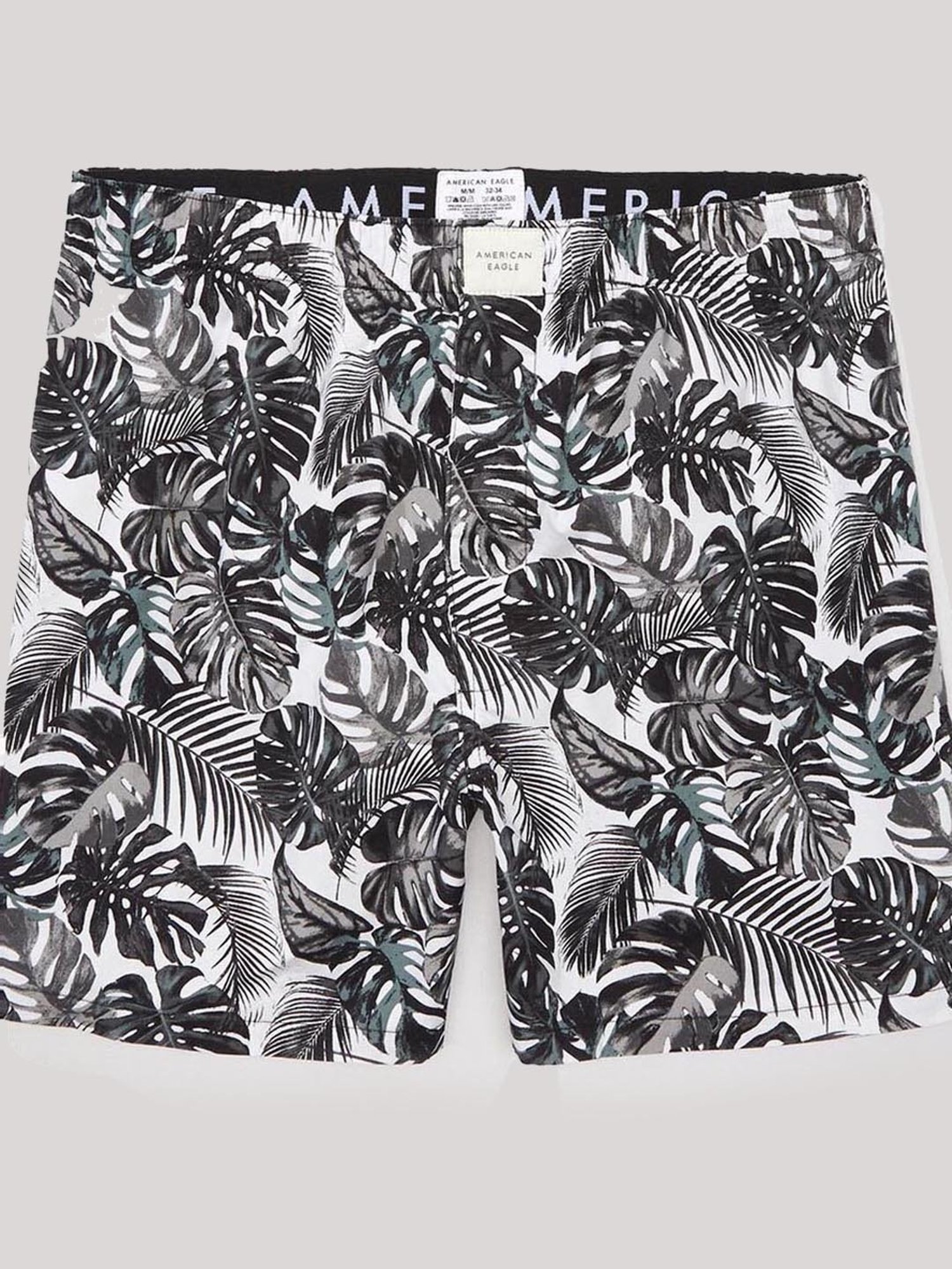American Eagle Black Regular Fit Printed Boxers