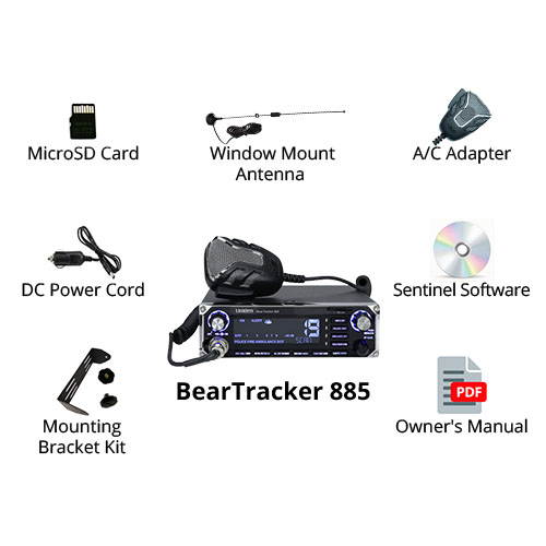 Uniden BearTracker 885 Digital Scanner w/ 7 Color LCD Display