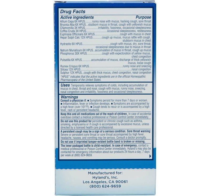 Children's Hylands Baby Nighttime Mucus & Cold Relief Syrup - 4 fl oz