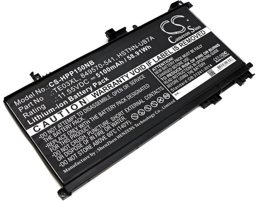 Battery Replacement for HP Pavilion 15-BC014NL Omen 15-AX001TX PAVILION 15-BC005NH Omen 15-AX013DX HSTNN-UB7A HSTNN-UB7T 849570-541 849910-850 849570-542 TE03061XL TPN-Q173 TE03XL AX020TX