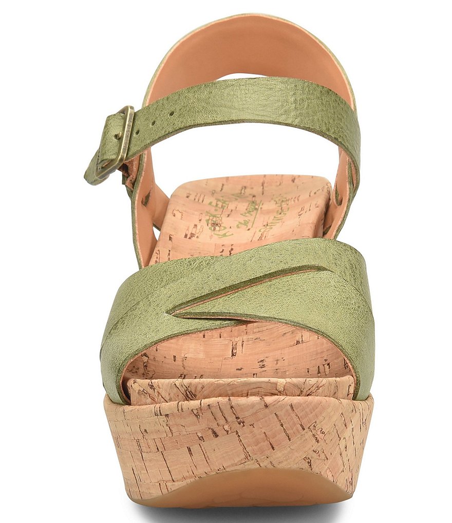 Kork-Ease Ava 2.0 Leather Cork Wedge Platform Sandals