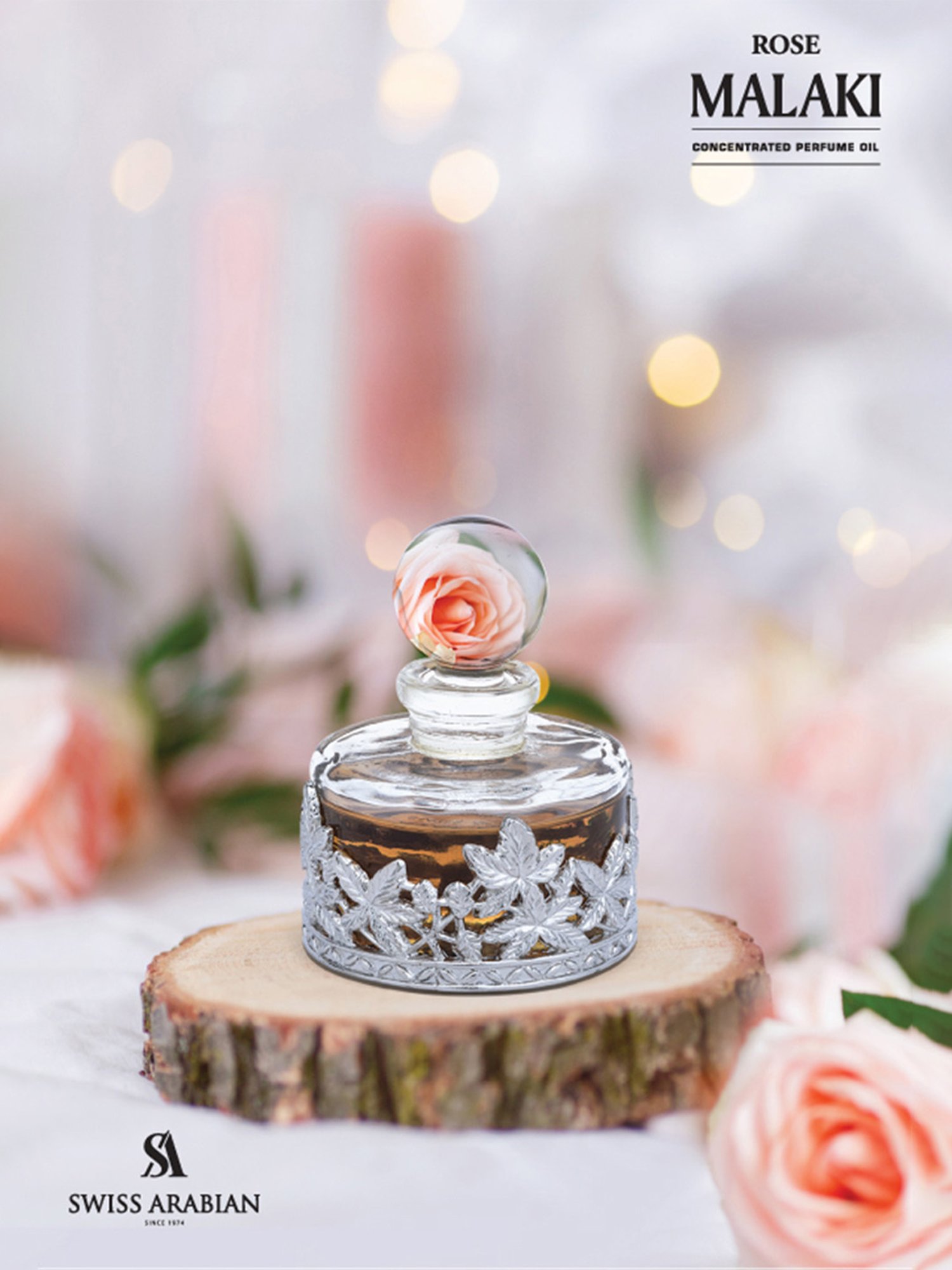 Swiss Arabian Rose Malaki 207 Concentrated Perfume Oil - 25 ml