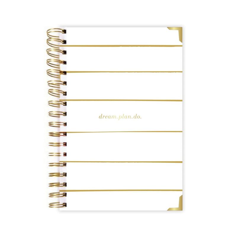 Undated Spiral Planner 6.25" x 9" Weekly Paint Stripe - lake + loft