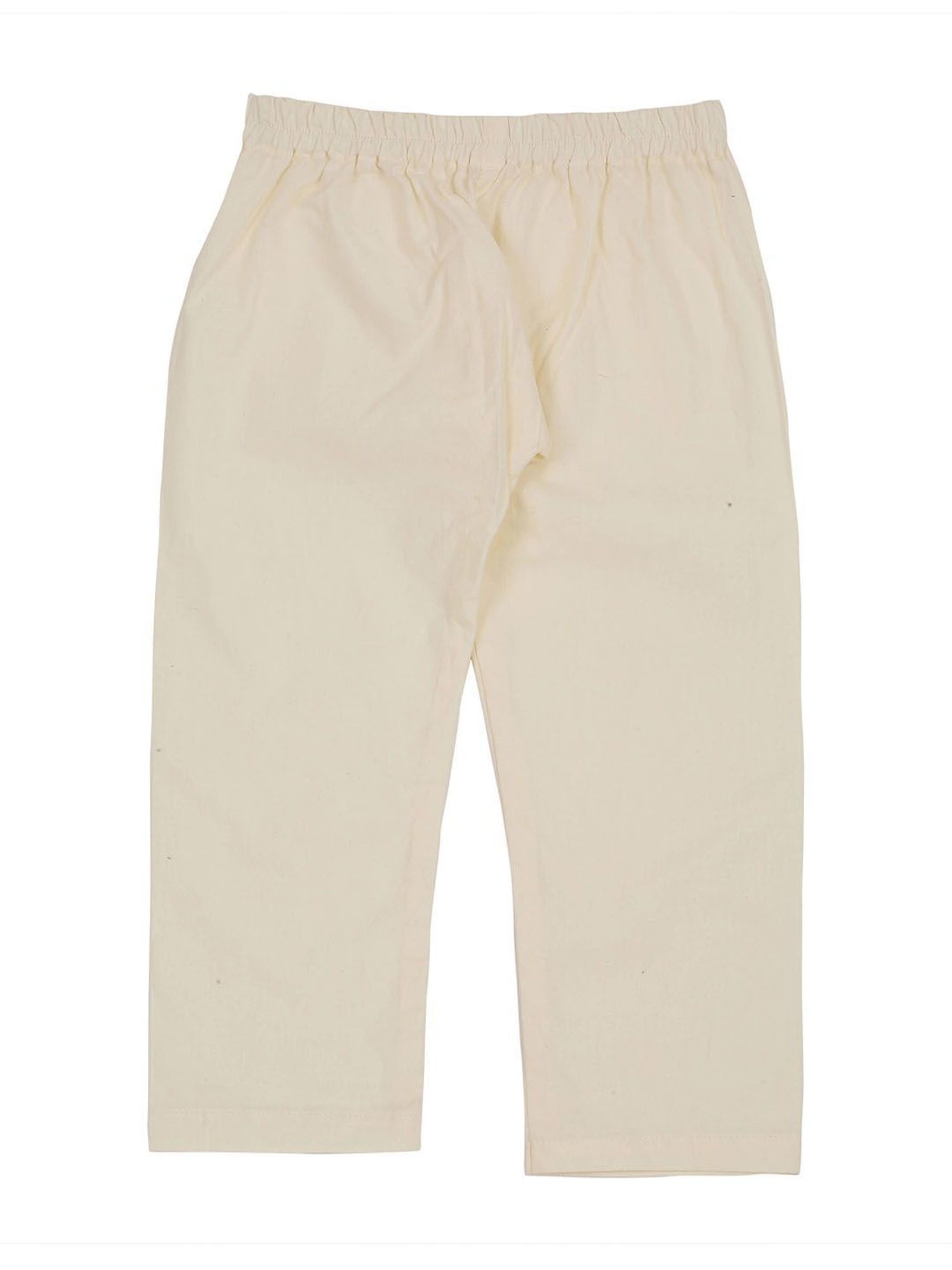 Mee Mee Kids Gold & White Embroidery Kurta with Pyjamas