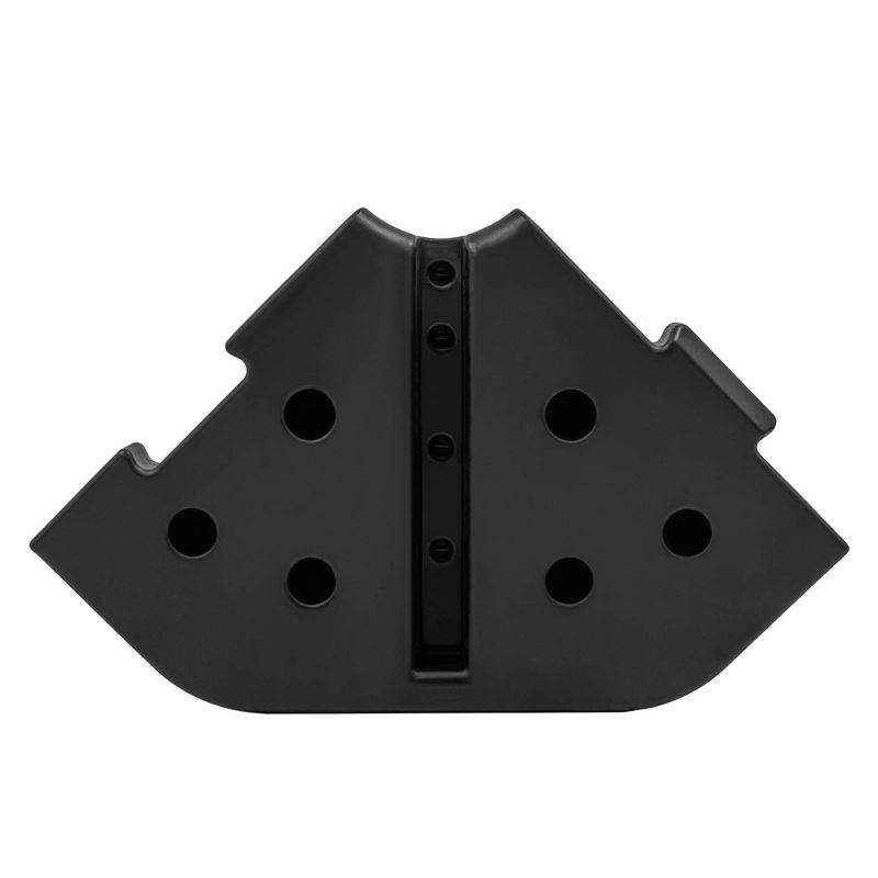 120lbs & 4-piece Heavy Duty Fillable Cantilever and Offset Umbrella Weighted Base Black - Crestlive Products