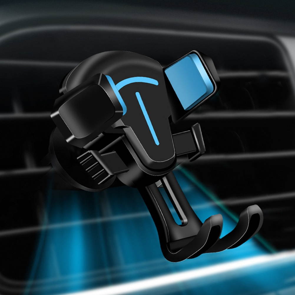 1pc Vehicle Phone Bracket Car Phone Holder Phone Bracket Phone Stand Mount Multifunctional Car Phone Rack (2-in-1 Blue)