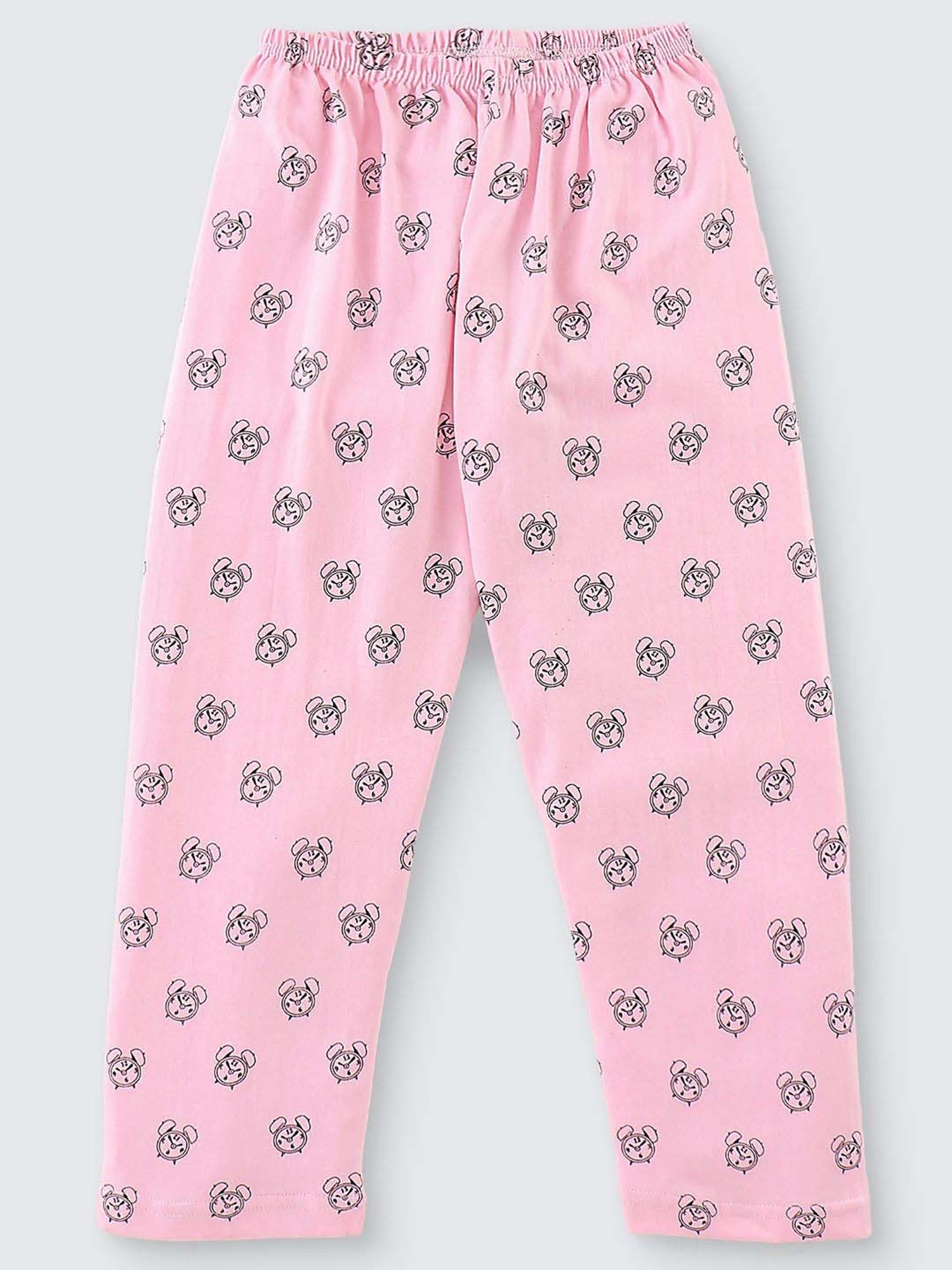 Nite Flite Boys Pink Cotton Printed Full Sleeves T-Shirt Set