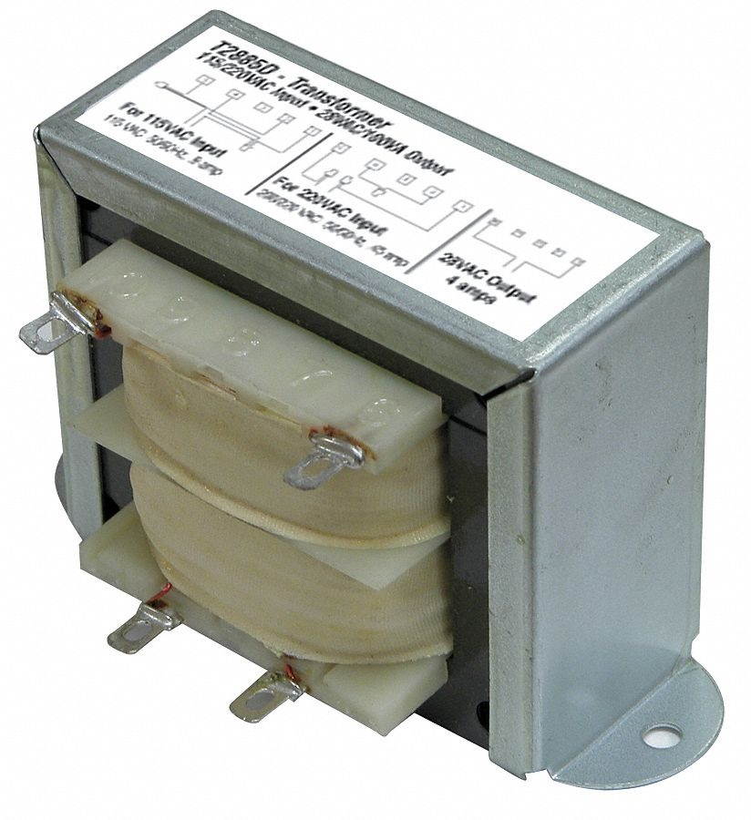 OPEN FRAME TRANSFORMER; 28VAC/100VA, 120VAC or 220VAC
