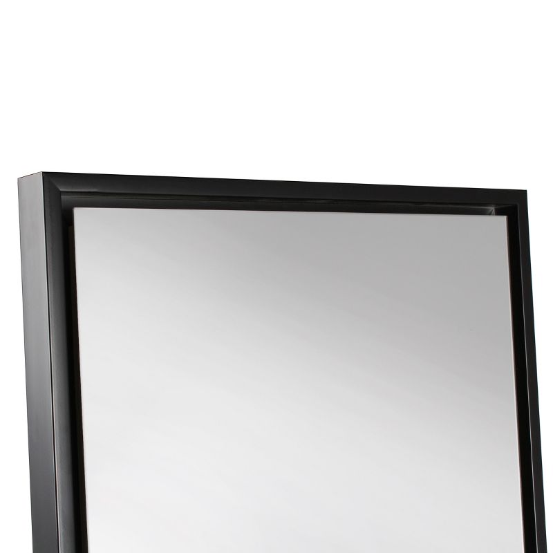 18" x 58" Evans Free Standing Floor Mirror with Easel Black - Kate and Laurel