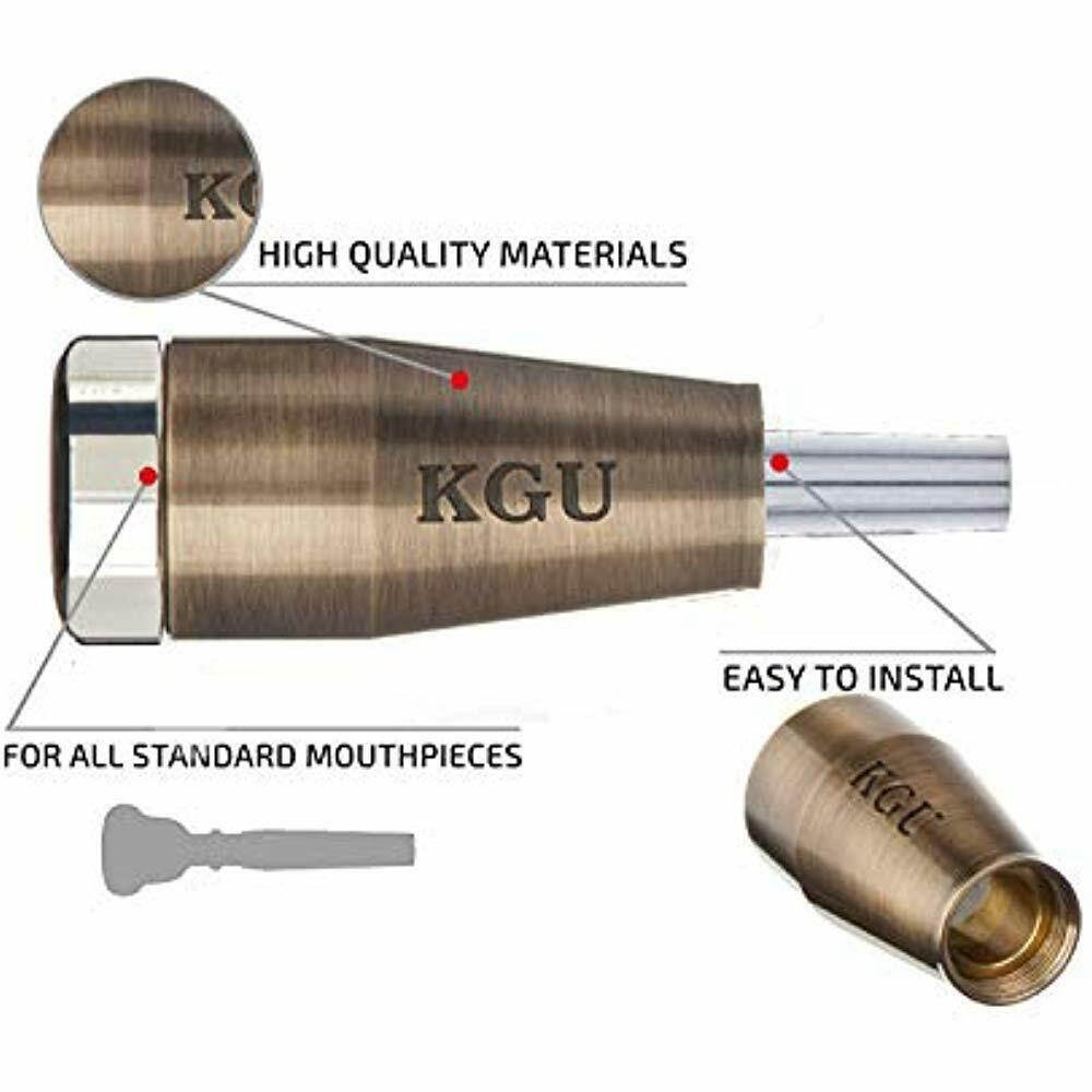 TRUMPET MOUTHPIECE BOOSTER KGUBrass. CUSTOM MADE CLASSIC Antique Bronze Lacquer