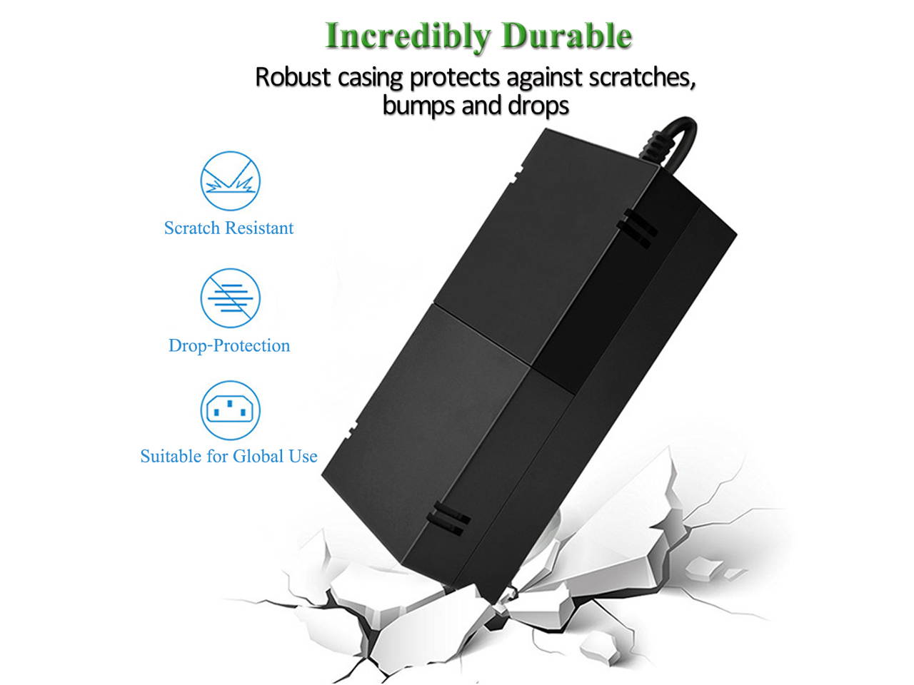 uowlbear Replacement Power Supply AC Adapter Brick with Power Cord for Xbox One