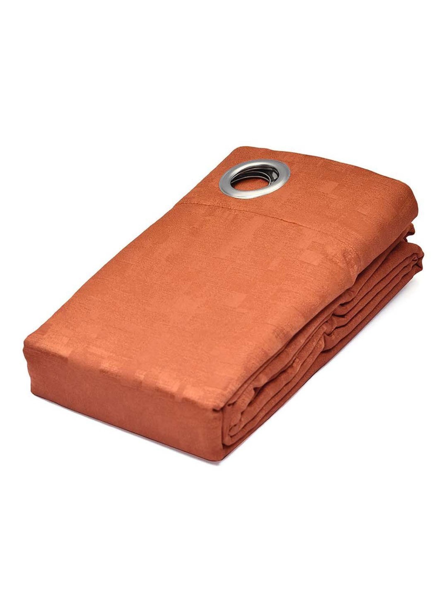 @home Veera Rust Polyester 9 Ft Long Door Curtain - Set of 2