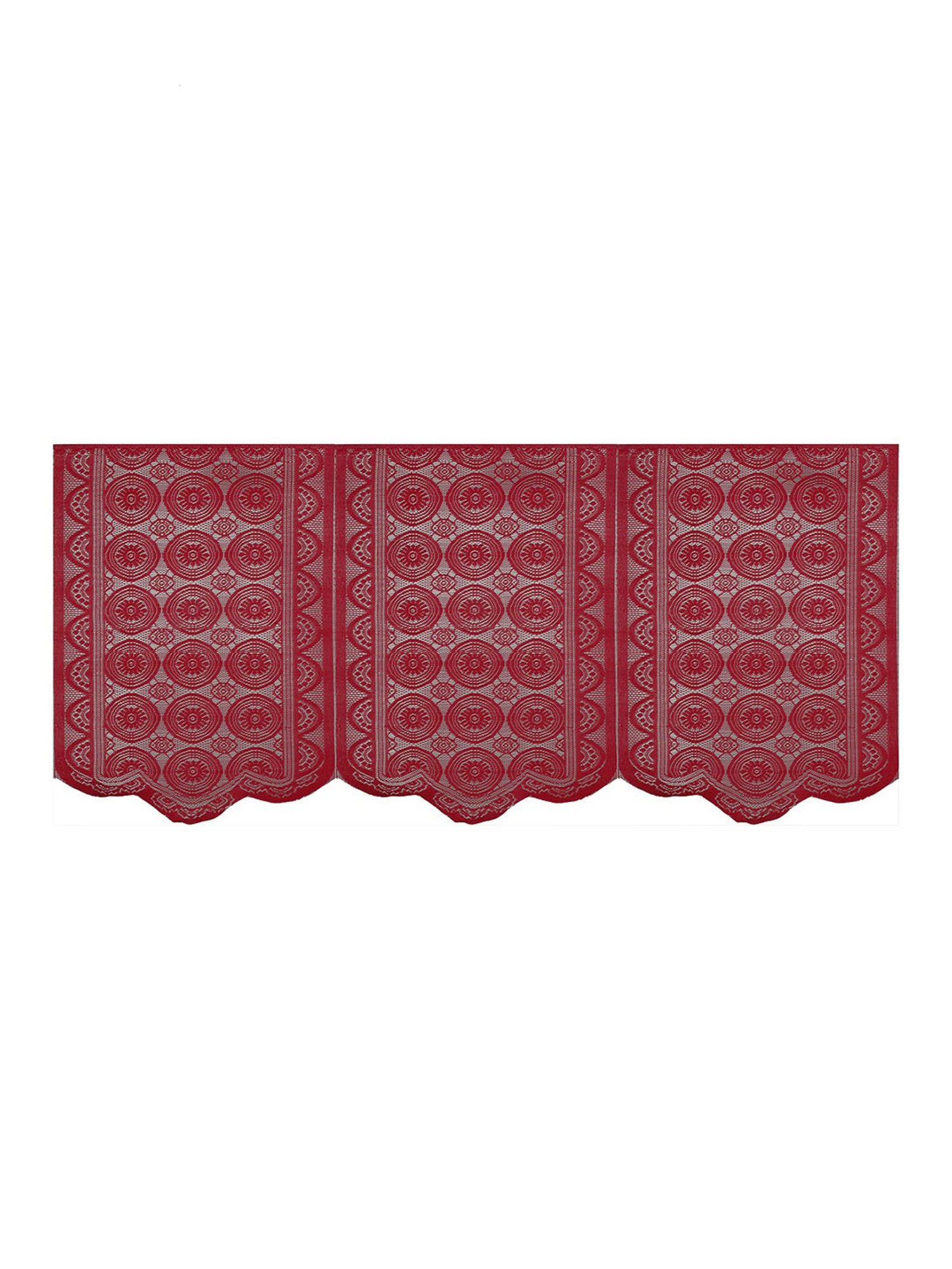 Romee Maroon Polyester Floral Sofa Covers