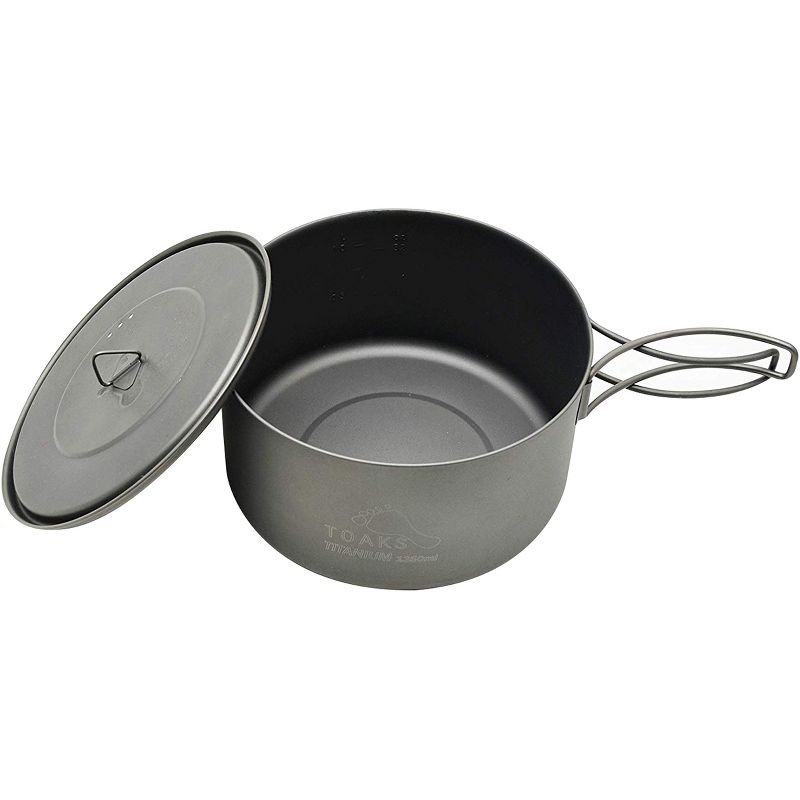 TOAKS Titanium 1350ml Outdoor Camping Cook Pot POT-1350